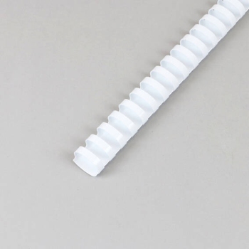 Plastikbinderücken A4, oval, 25 mm | weiß
