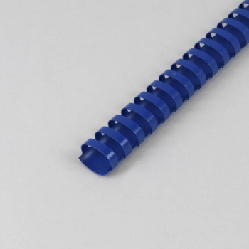Plastikbinderücken A4, oval, 28 mm | blau