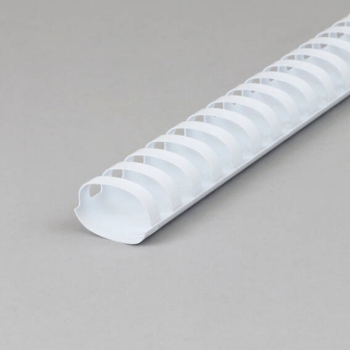 Plastikbinderücken A4, oval, 38 mm | weiß