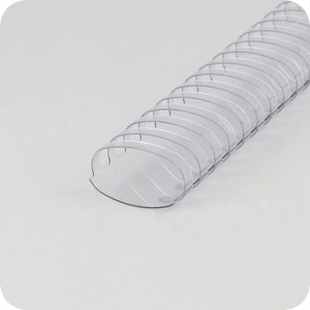 Plastikbinderücken A4, oval 51 mm | transparent