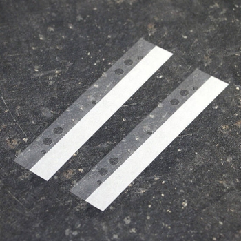 selbstklebende Abheftstreifen, 125 x 25 mm, transparent 
