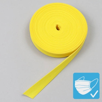 Schrägband, Polyester, 20 mm (Rolle mit 25 m) gelb