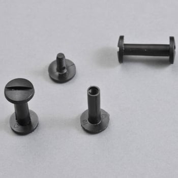 Kunststoffbuchschrauben, 16 mm | schwarz