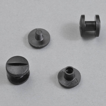 Kunststoffbuchschrauben, 7 mm | schwarz