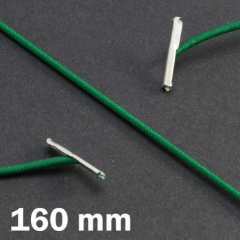 Gummizugschnüre 160 mm mit 2 Splinten, grün 