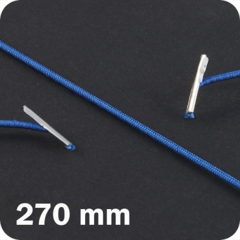 Gummizugschnüre 270 mm mit 2 Splinten, dunkelblau 