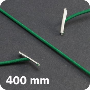 Gummizugschnüre 400 mm mit 2 Splinten, grün 