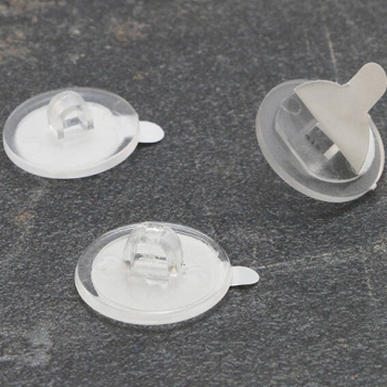 Klebeknöpfe 20 mm (rund) | transparent
