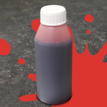 Leimfarbe für Dispersionsklebstoff, rot (Flasche mit 100 ml) 