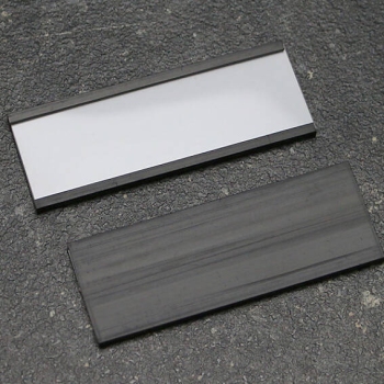 Etikettenhalter, C-Profil, magnetisch, 30 x 100 x 3 mm