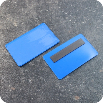 Etikettentaschen magnetisch, 100 x 55/60 mm | mit 1 Magnetstreifen