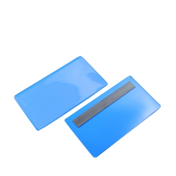 Etikettentaschen magnetisch 145 x 75/80 mm | mit 1 Magnetstreifen
