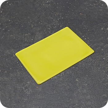 Magnettaschen für DIN A6, mit 1 Magnetstreifen, Breitseite offen, gelb 