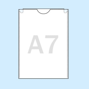 Dokumentenhüllen  A7, Schmalseite offen, transparent 
