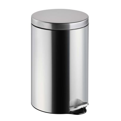 Treteimer 12 L silber | Edelstahl | matt