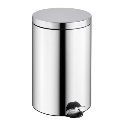 Treteimer 20 L Edelstahl  | silber  | glänzend 