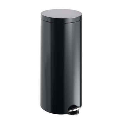 Treteimer 30 L Stahl  | schwarz  | matt 