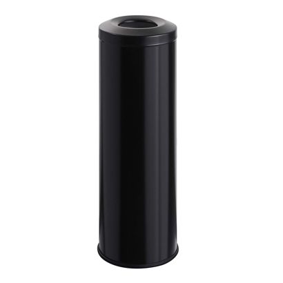 Mülleimer selbstlöschend 30 L Stahl  | schwarz  | matt 