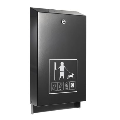Hundekotbeutelspender, Stahl schwarz