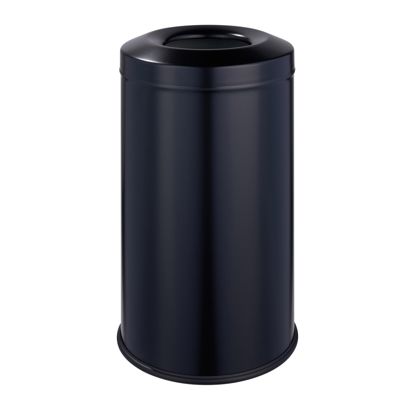 Mülleimer selbstlöschend 20 L Stahl  | schwarz  | matt 
