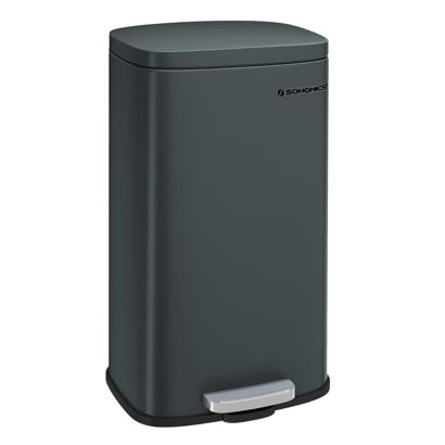Tretmülleimer 30 Liter, Softclose dunkelgrau