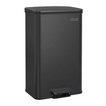 Tretmülleimer 40 Liter, Softclose schwarz