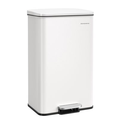 Tretmülleimer 40 Liter, Softclose weiß