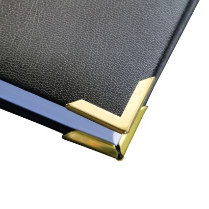 Buchecken Metall PS 22 - 22 x 22 mm  | vermessingt 