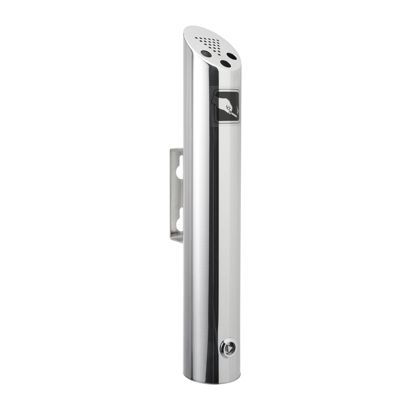 Wandaschenbecher MELBOURNE, Edelstahl, silber 47 cm