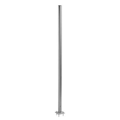 Befestigungspfosten, 145 cm, Edelstahl, silber 