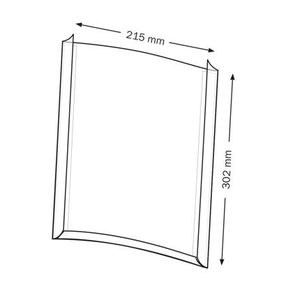 Formularhalter, Hart-PVC Hochformat 