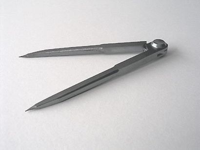 Spitz-Zirkel, geschmiedet, gehärtet und poliert 