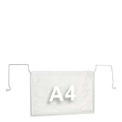 Drahtbügeltaschen A4, Breitseite offen 