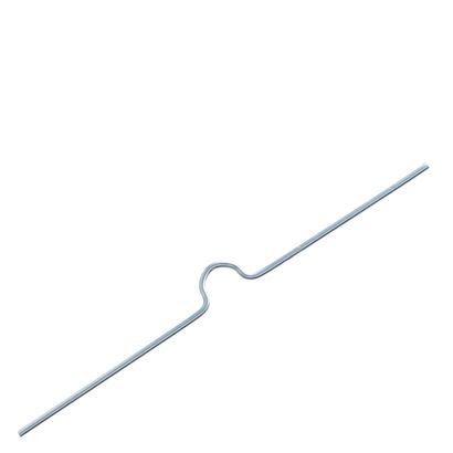 Vorgebogener Kalenderaufhänger 100 mm | silber 
