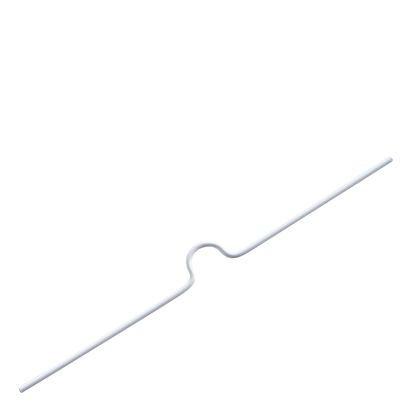 Vorgebogener Kalenderaufhänger 100 mm | weiß 