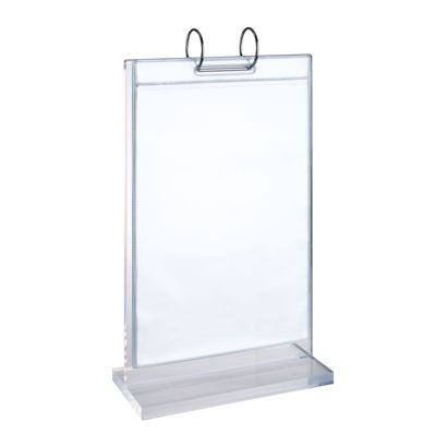 T-Aufsteller FLIP mit Ringmechanik und PVC-Taschen 