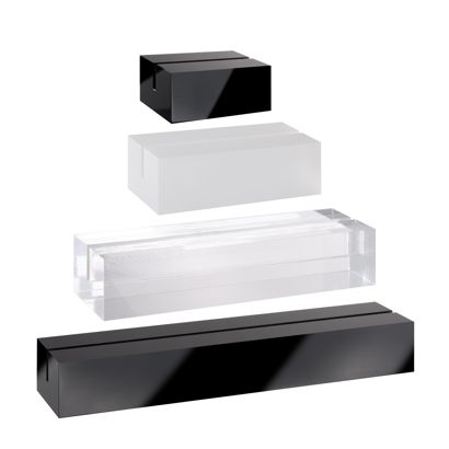 Kartenhalter aus Acryl, Sockel für variables Stecksystem MODUL 