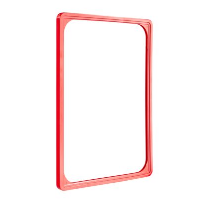 Plakatrahmen, Kunststoff A4  | rot 