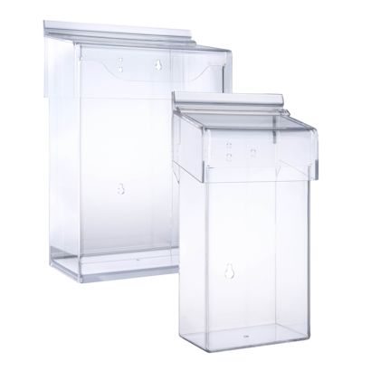 Prospektbox wetterfest mit Deckel, extra tief, robust 