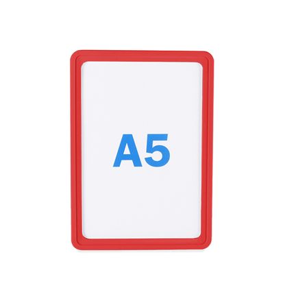 Plakatrahmen, Kunststoff rot | A5