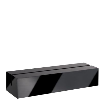 Kartenhalter aus Acryl schwarz | 100 mm | matt