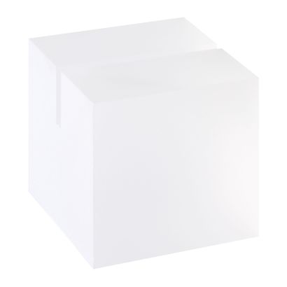 Kartenhalter "Würfel" aus Acryl transparent | matt