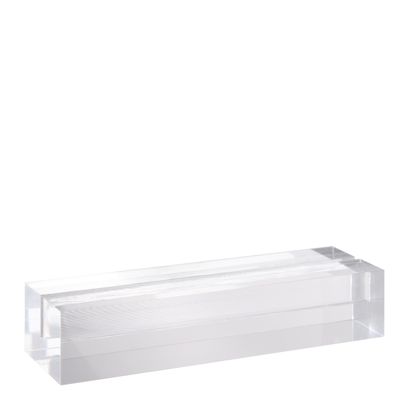 Kartenhalter aus Acryl, Sockel für variables Stecksystem MODUL transparent | 148 mm | glänzend