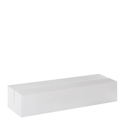 Kartenhalter aus Acryl, Sockel für variables Stecksystem MODUL 148 mm | transparent | matt