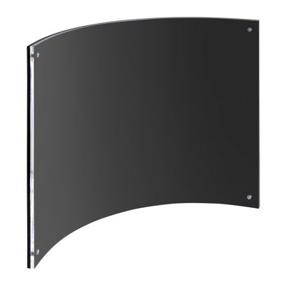 magnetischer Bilderrahmen, gebogen transparent, schwarz | 200x300 mm/A4