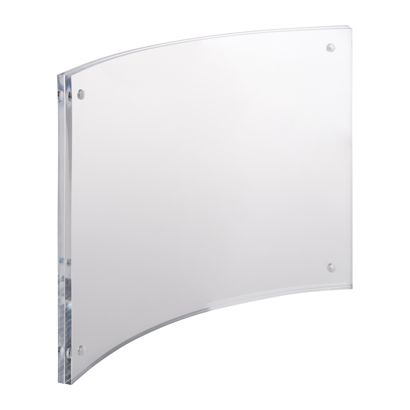 magnetischer Bilderrahmen, gebogen 150 x 210 mm/A5  | transparent 