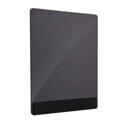Acrylplatte für variables Stecksystem MODUL, Kreidetafel schwarz, PMMA A7