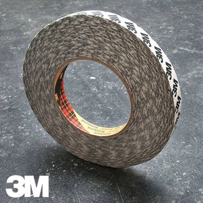 3M 9086, Doppelseitiges Papiervlies-Klebeband, sehr starker Acrylatklebstoff 12 mm