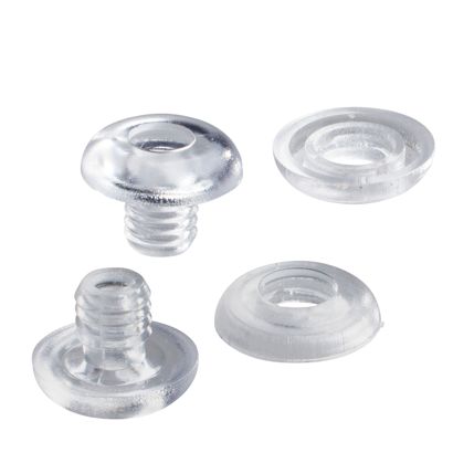 Druckösen Kunststoff, mit Loch 3 mm