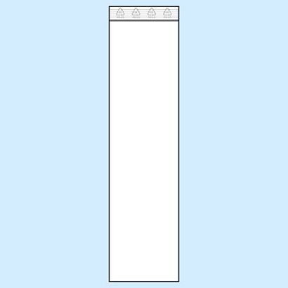 Druckverschlussbeutel, PE-Folie 60 x 230 mm | 50 µm